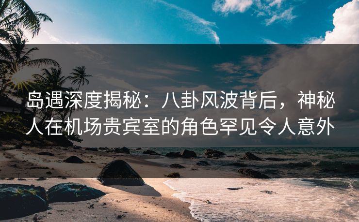 岛遇深度揭秘：八卦风波背后，神秘人在机场贵宾室的角色罕见令人意外